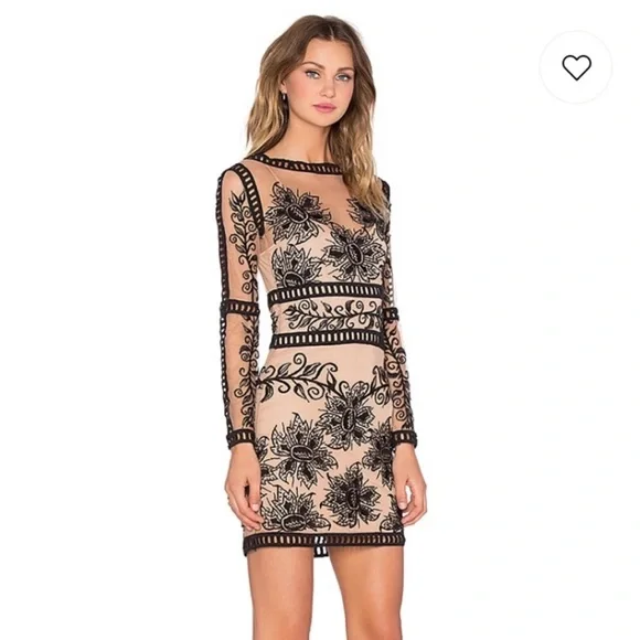 For Love And Lemons | Dresses | For Love Lemons Desert Nights Long Sleeve  Mini Dress Black S | Poshmark